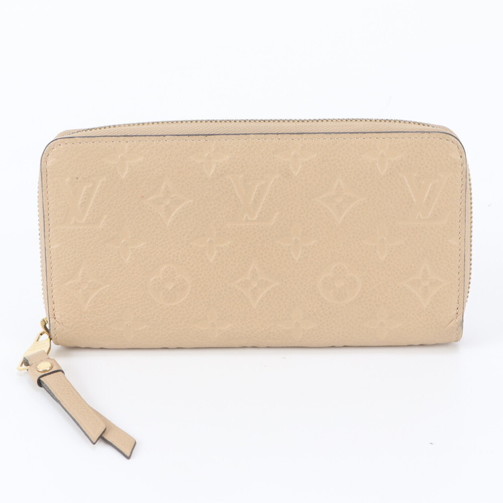 Louis Vuitton Monogram Empreinte Zippy Wallet Dune M61866 Leather Long for Women